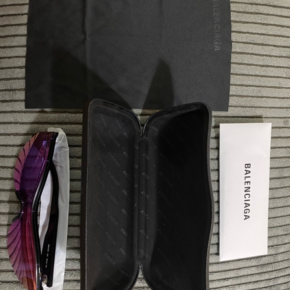 LIKE NEW💜RARE💜BALENCIAGA MIRRORED SUNGLASSES - Picture 5 of 15